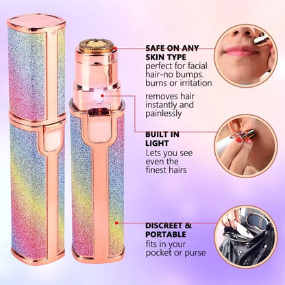 3-in-1 Trimmer & Facial Hair Remover – Rechargeable Shaver for Men And Women.