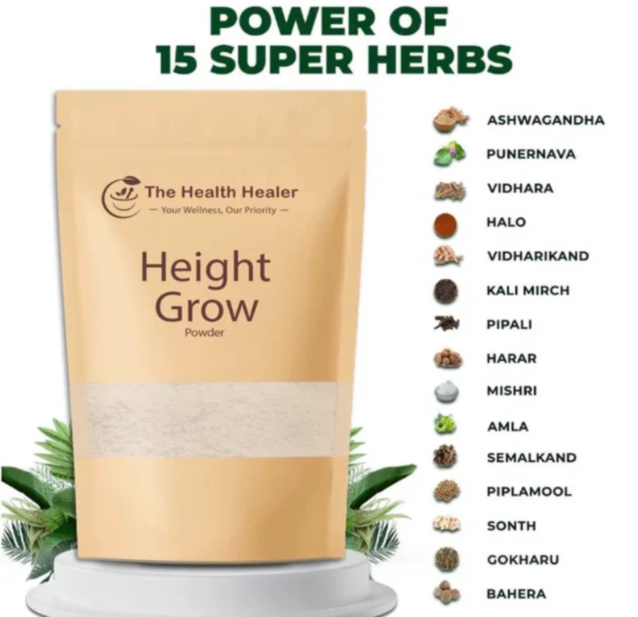 Height Grow | Health Healer Height Growth Powder Organic