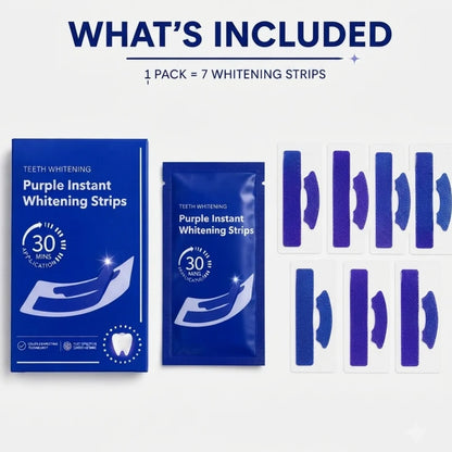 7 In 1 Purple Teeth Whitening Strips.